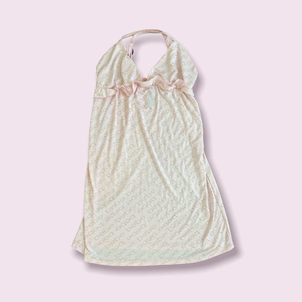 Adorable pink princess bebe y2k mini pink dress